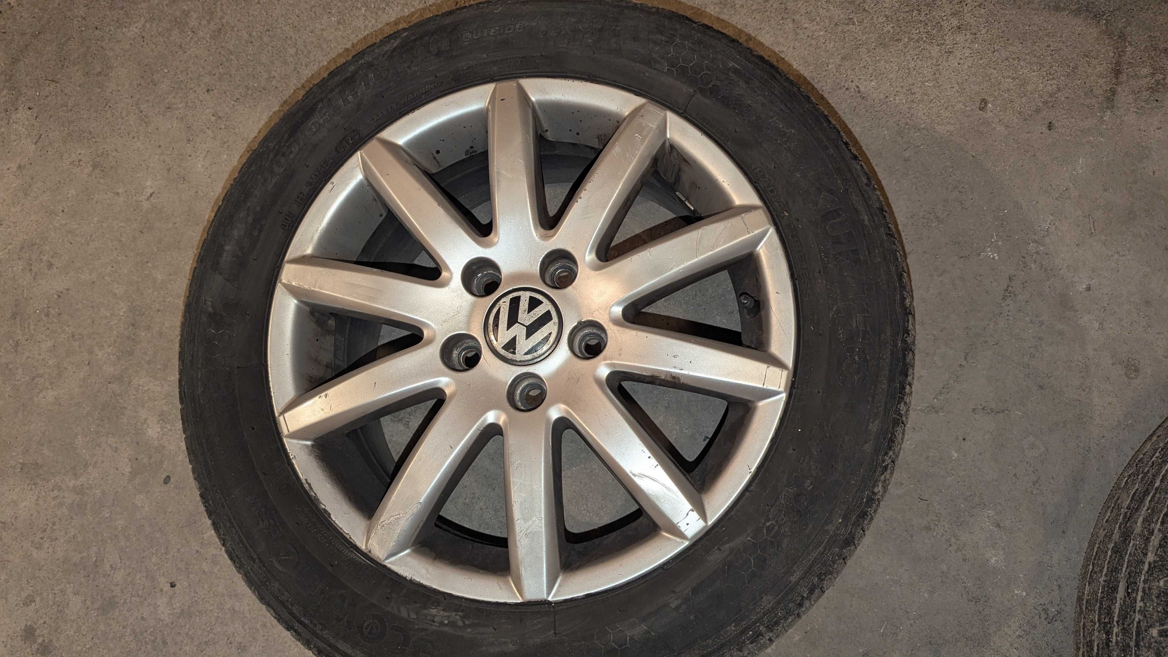 Четири гуми с лети джанти VW Фолксваген 205 55 16 5x112