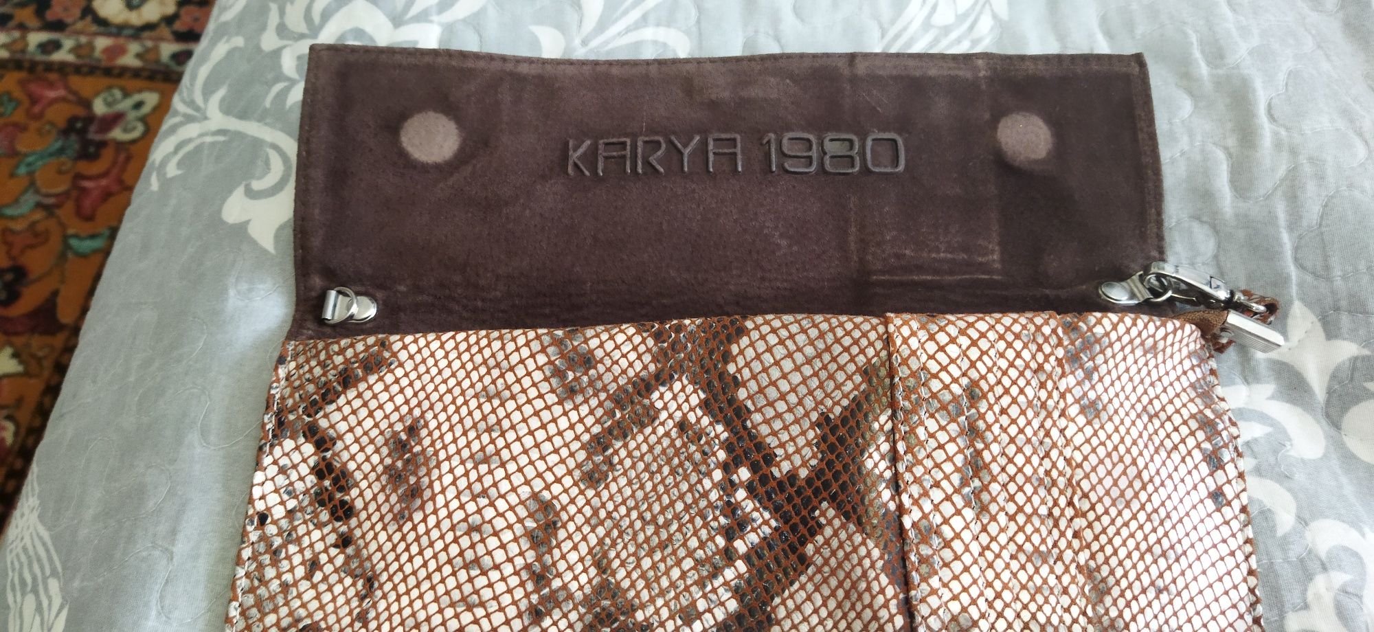 Клатч кожанный сумка кожаная фирма Karya