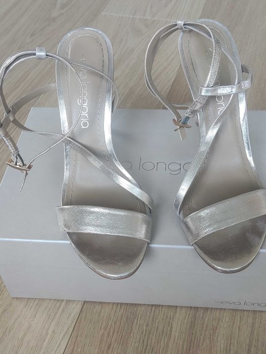 Златисти обувки Eva Longoria, 38 номер, естествена кожа