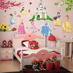 Sticker copii STICKERE DECORATIVE de perete cu PRINTESE Disney ieftine