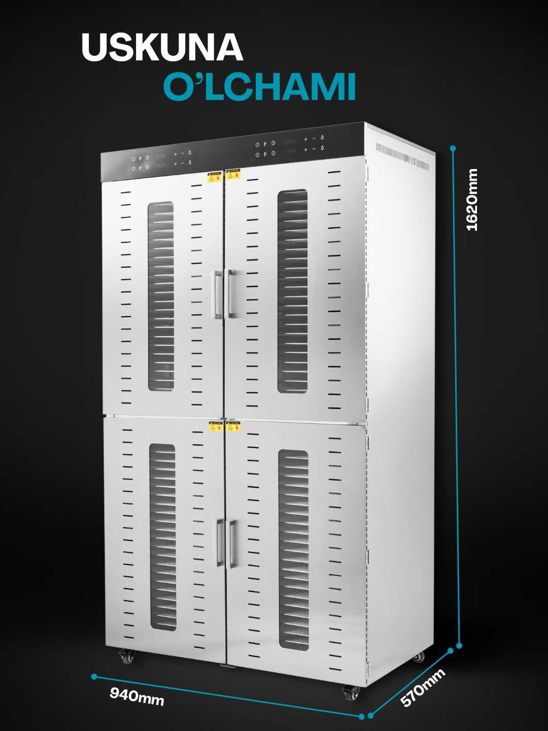 Сушилка-дегидратор Uskunalar US-80, для овощей, фруктов и пастилы