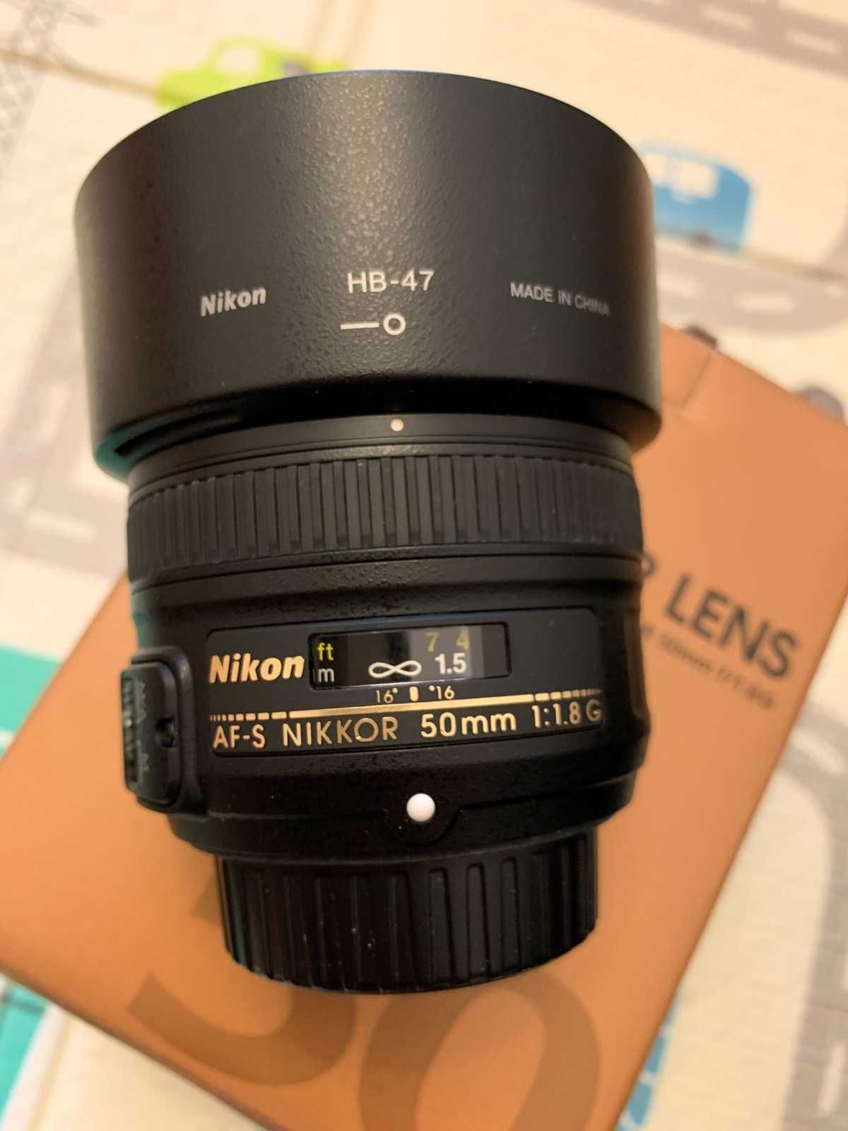 Обектив Nikkor 50 F 1.8 G почти нов