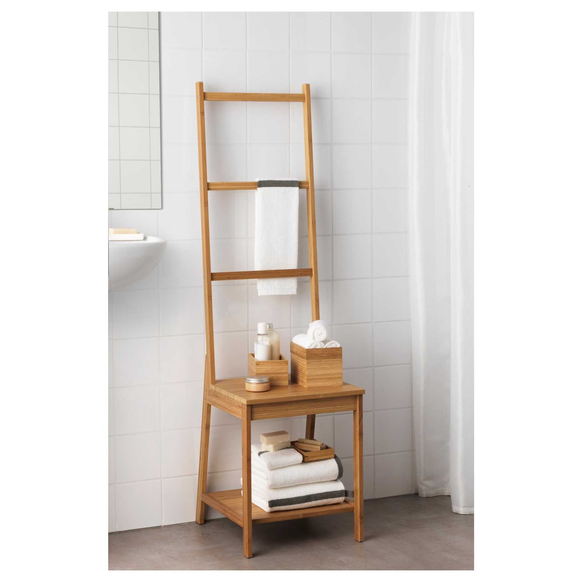 Стол за баня  бамбук | закачалка за кърпи RAGRUND, IKEA