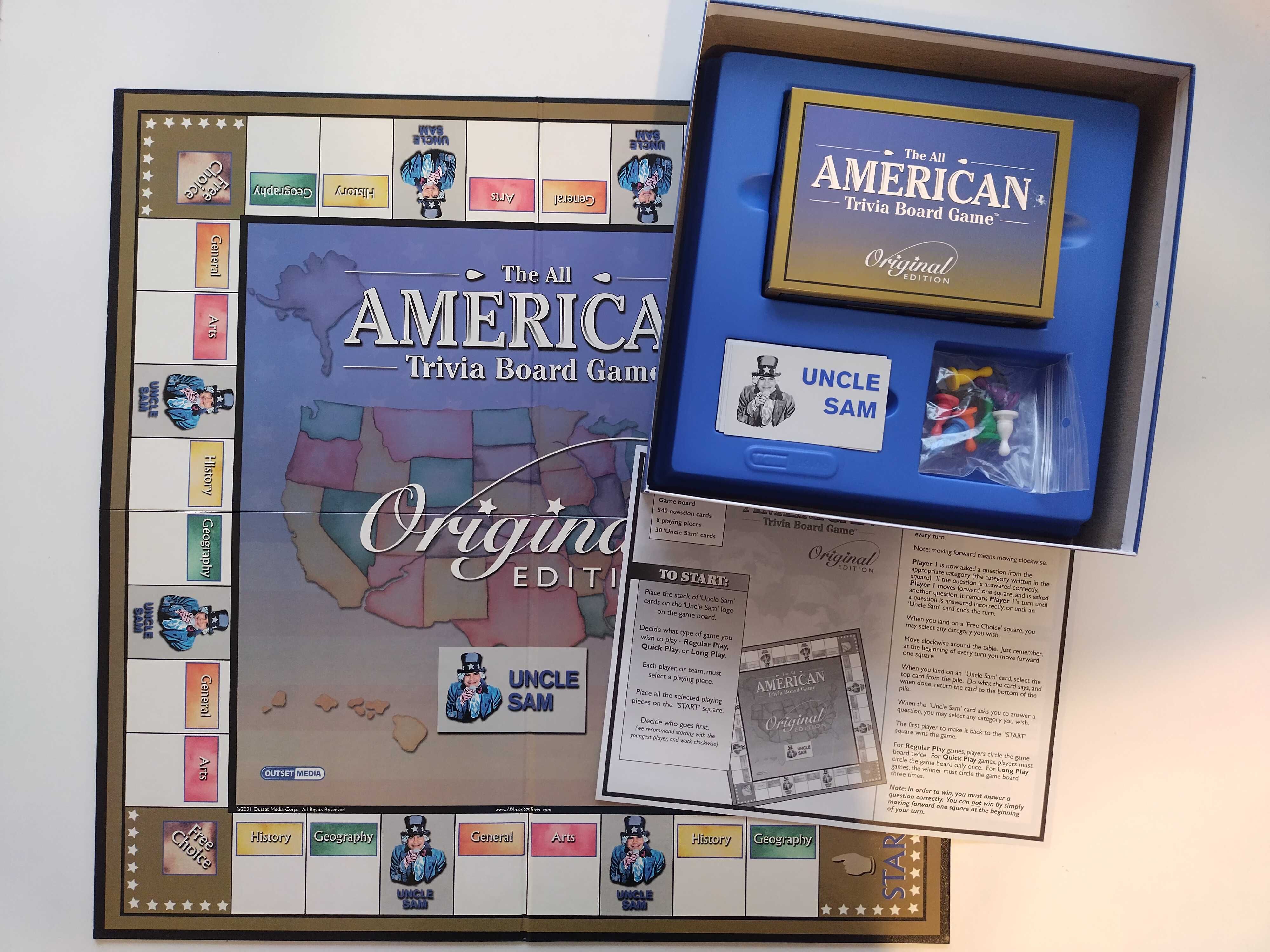 Настолна игра The All American Trivia Board Game