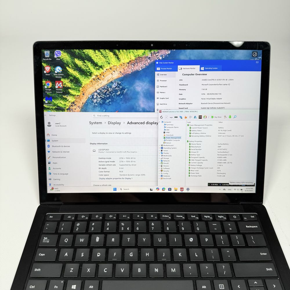 Microsoft Surface 3/13.5” 2.2k Touch/i5-1035G7/8GB DDR4/256GB