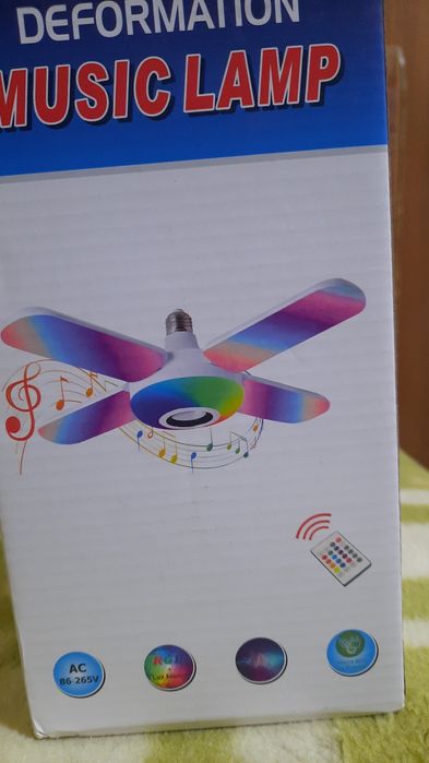 Bec muzical cu bluetooth și  telecomandă.