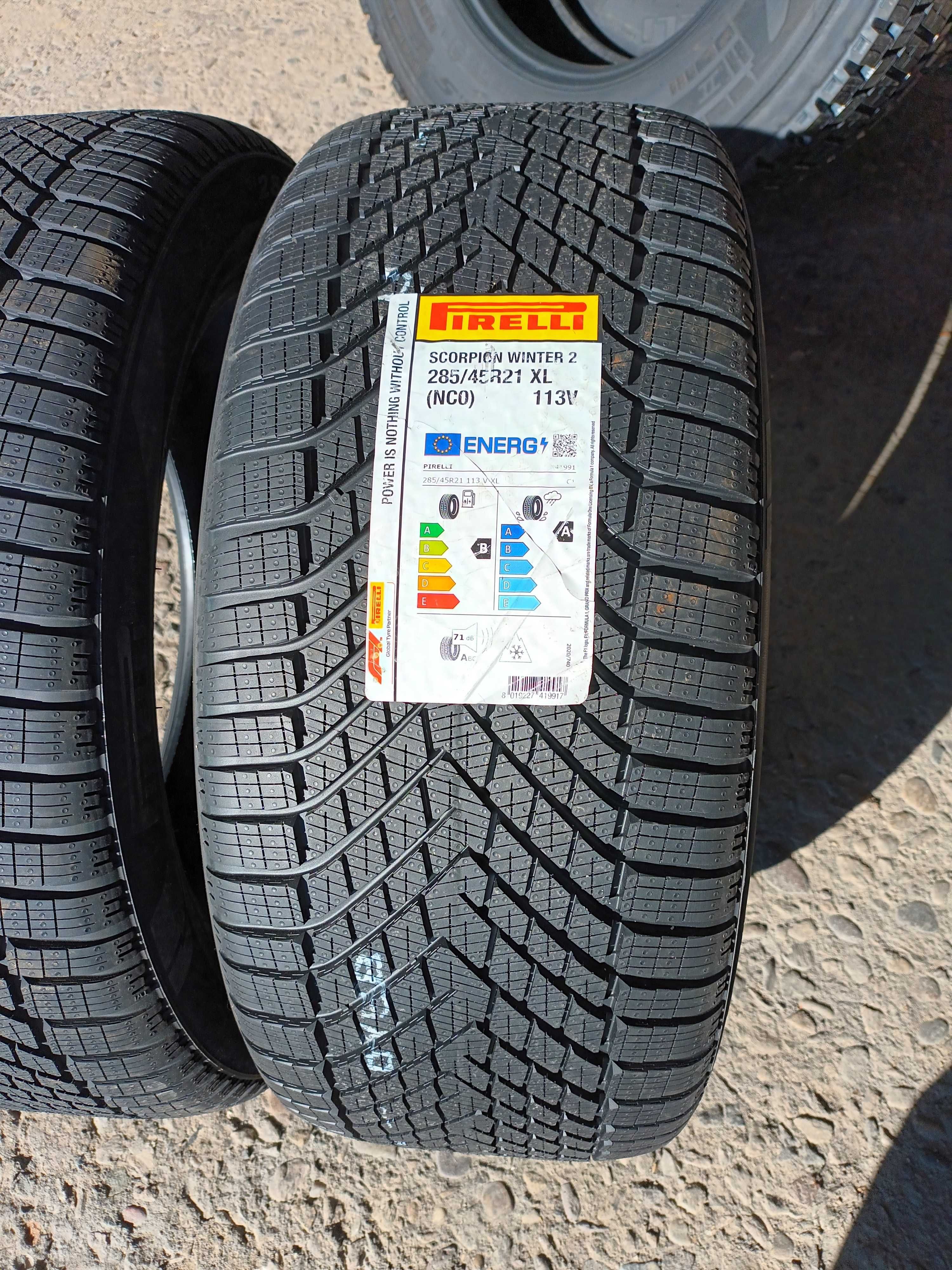 2 Нови зимни гуми 285/45 R21 Pirelli Scorpion Winter 2 NCO 113V M+S XL