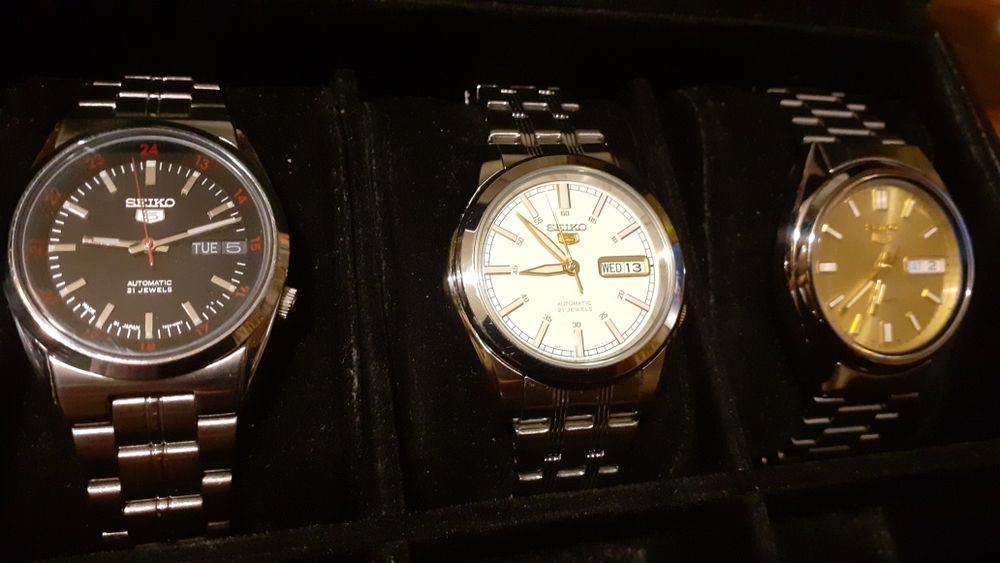 Lot de trei ceasuri Seiko automatice