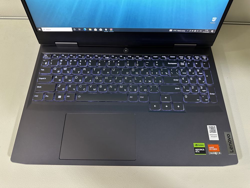 Игровой ноутбук - Ryzen 5-7640HS/RAM 16Gb DDR5/SSD/RTX 4060 8Gb GDDR6