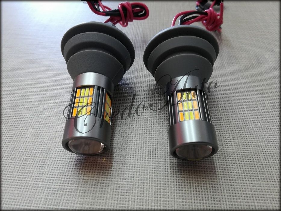 Ново!P21W/T20 DRL Canbus светлини за мигач 62 LED 4014 2х15W -2бр IP65