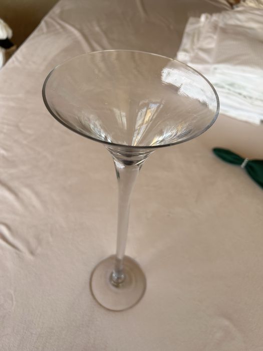 Vaza tip pahar martini H 40 cm