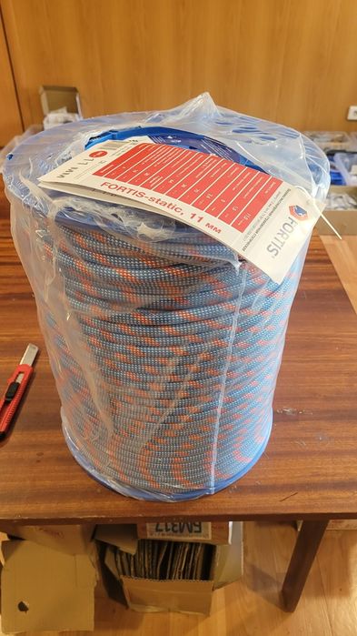 Альпинистская страховочная верёвка. 50,100, 200м. С СЕРТИФИКАТОМ !