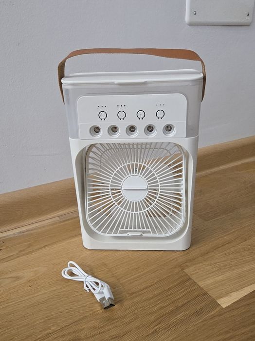 Ventilator portabil 3 în 1 - răcitor, umidificator și purificator