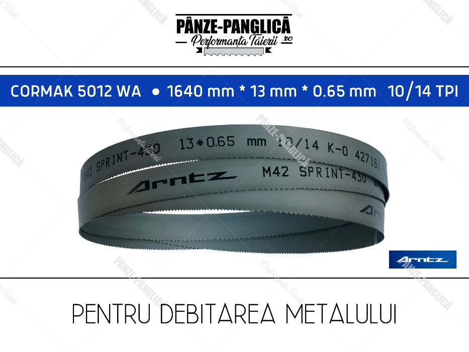 Panza panglica bimetal M42 1640x13x0.65x10/14 fierastrau banzic metal