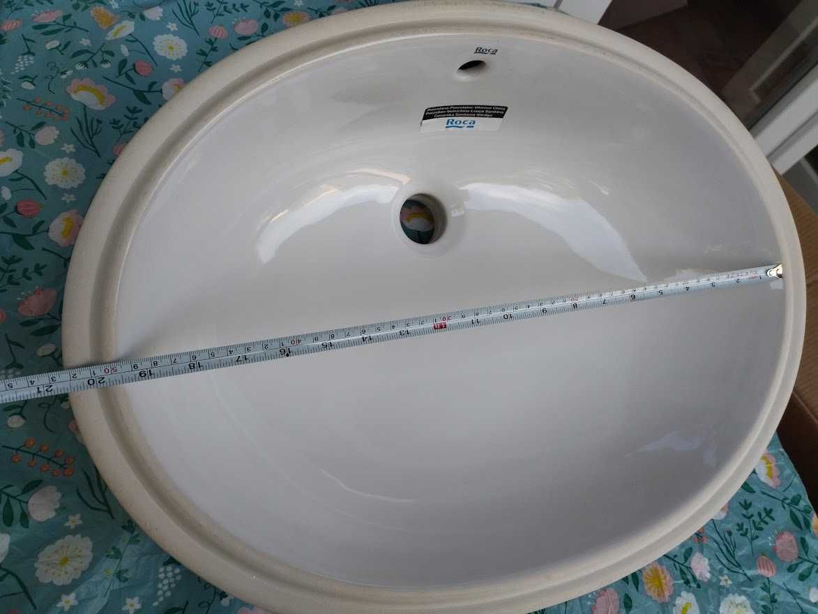 Нова мивка за баня (вграждане под плот) 485х345мм ROCA BERNA