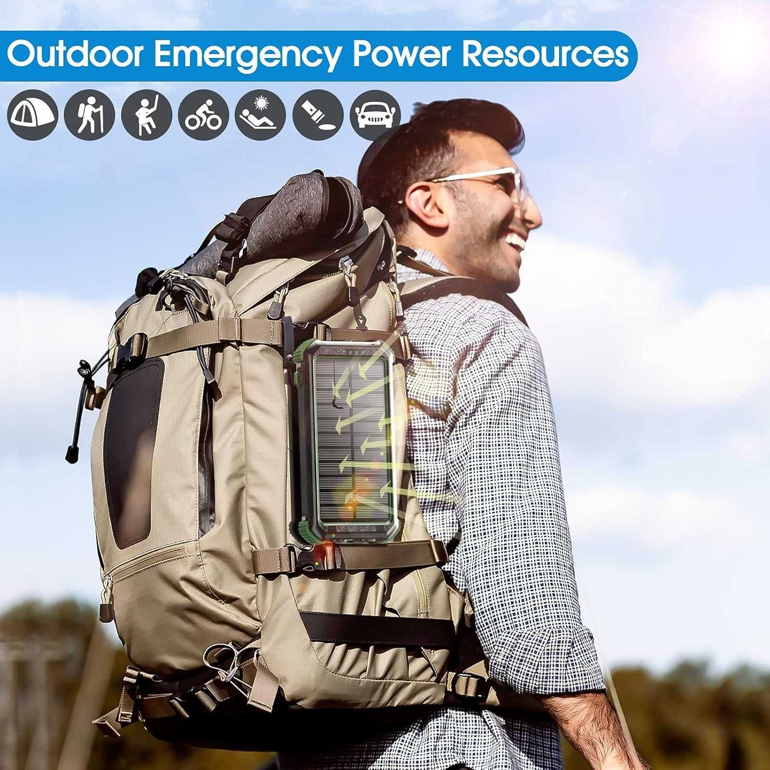 Solar Power Bank 30000mAh