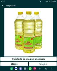 3 x gaz lampant la sticla de 800 ml 66 lei  A nu se lasă la copii