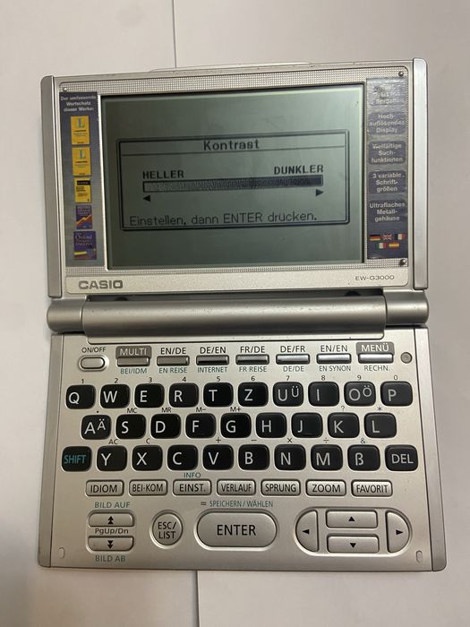 Traducator Casio Casio EW G2200 Translator , dictionar German Englez