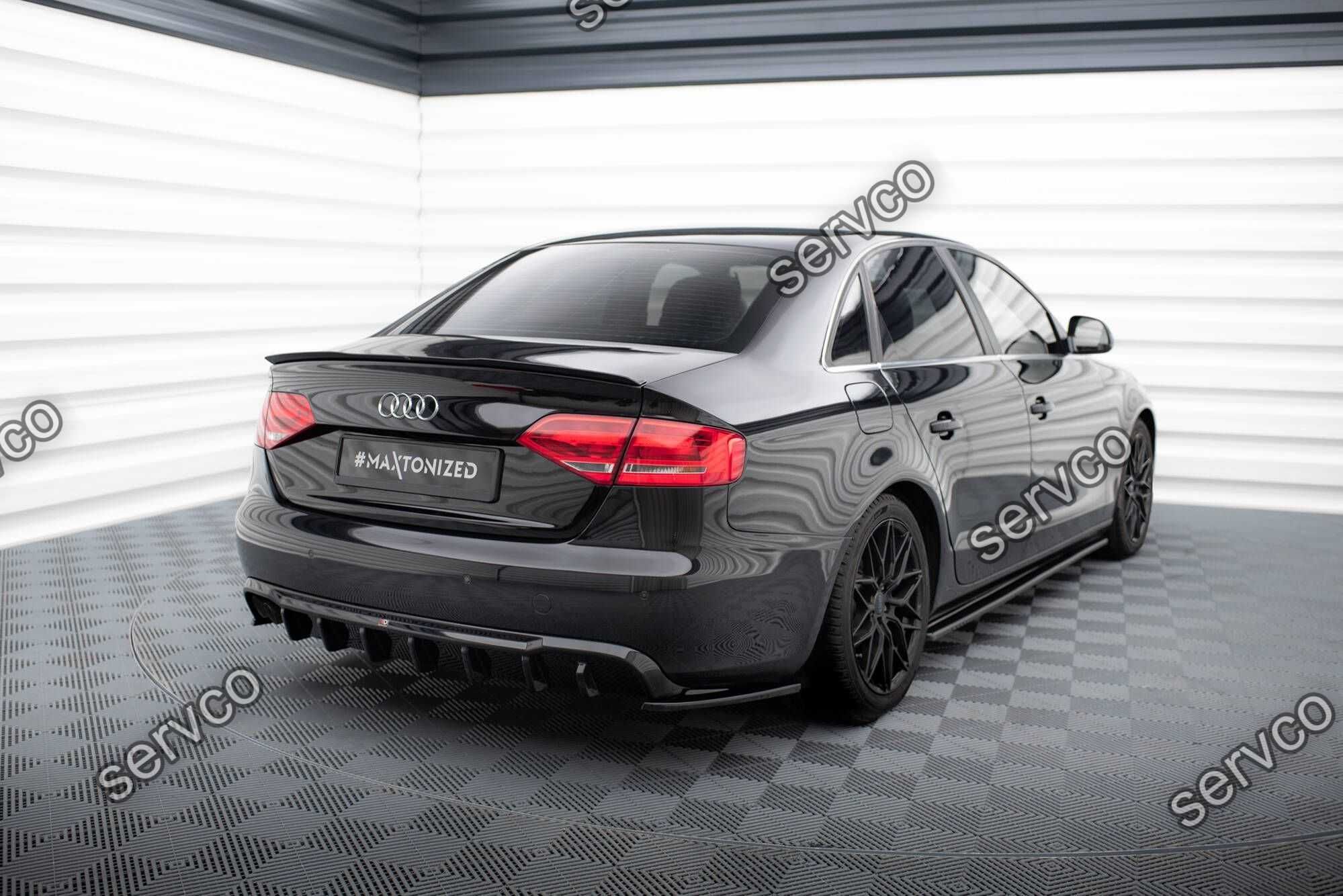 Prelungire difuzor bara spate Audi A4 B8 2007-2011 v20 - Maxton Design