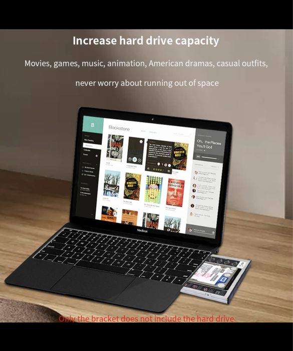 HDD/SSD Caddy Aluminiu