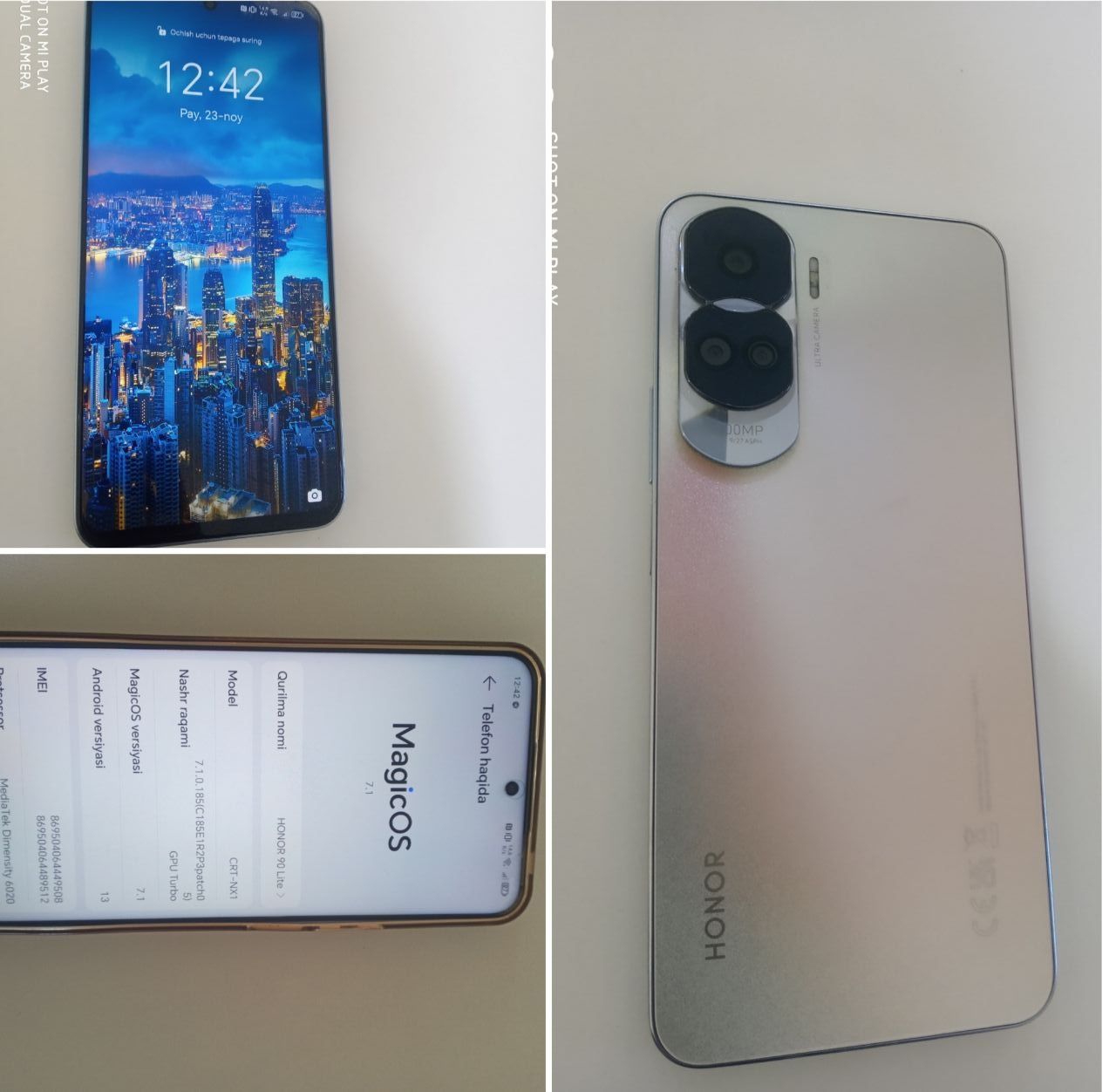 HONOR 90 Lite yangi holati toza