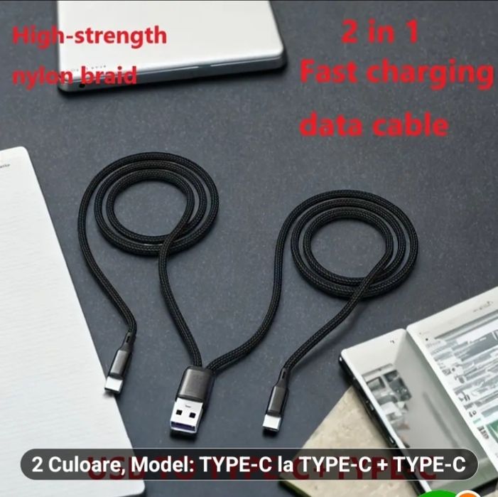 Vand cablu de incarcare pt 2 dispozituve simultan