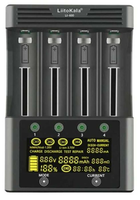 Incarcator LiitoKala Lii-600 18650,AA,AAA,Repara+Tester, Lii-500