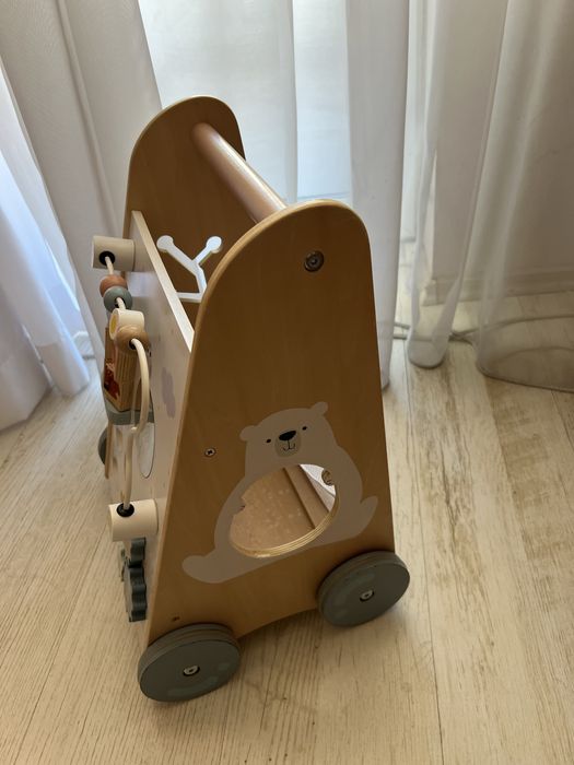 Дървена проходилка уокър Moni Toys