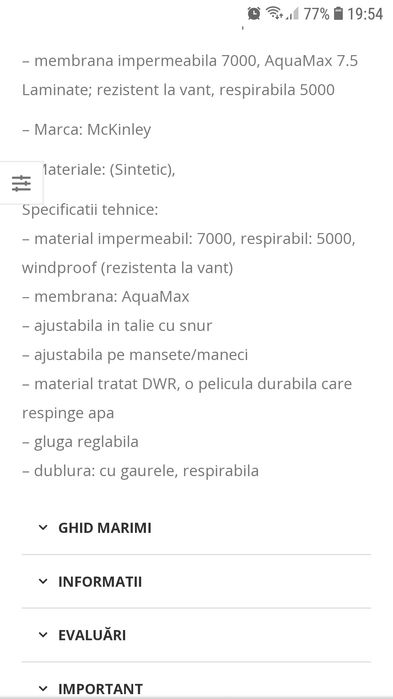 Jacheta Impermeabila