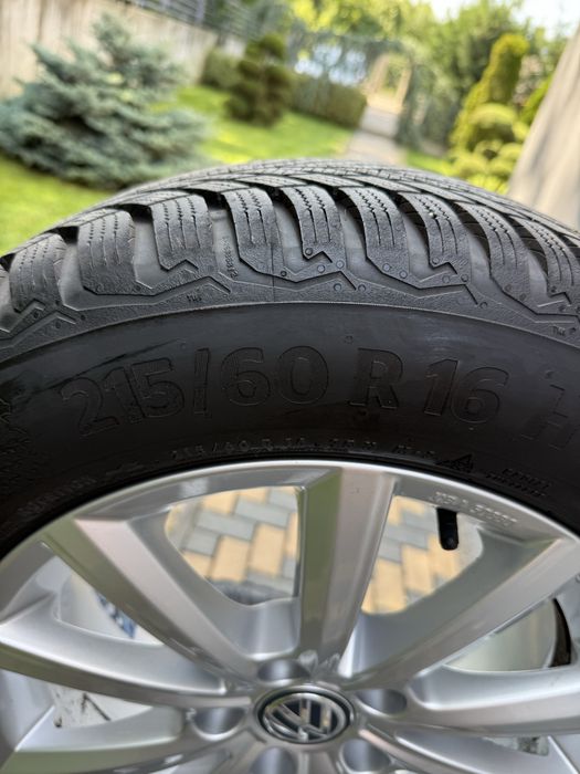 Vand jante Al ORIGINALE VW 16” 215/60 R16 cu anvelope de iarna