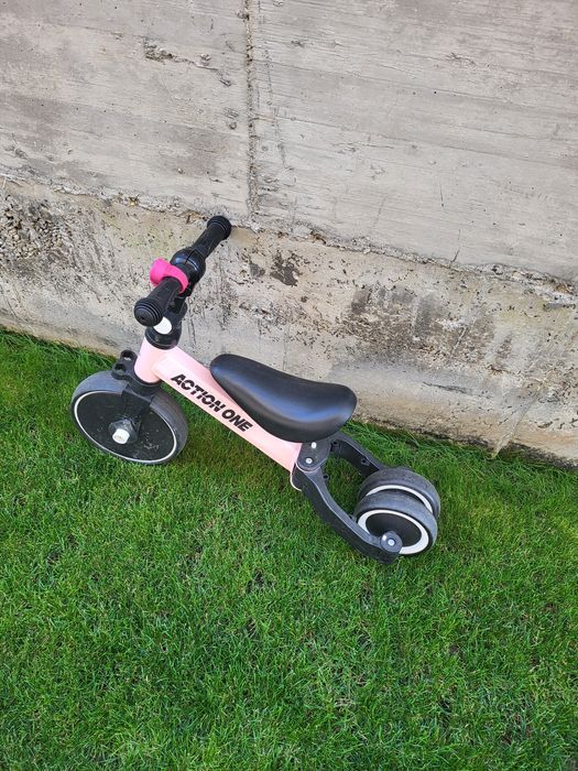 Tricicleta copii 3 in 1 Action One roz