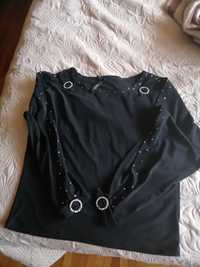 Блузи 2лв броя , Черна блуза нова л, и памучна рокля хл