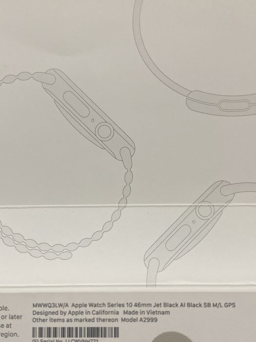 Apple Watch 10 46mm jet Black