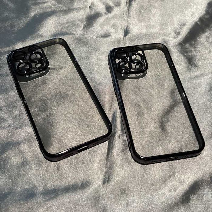 Прозрачен Кейс SmartDevil за iPhone 14/13 Pro Max  с Метално Покритие