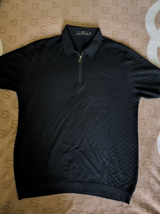 Поло чёрное брендовое