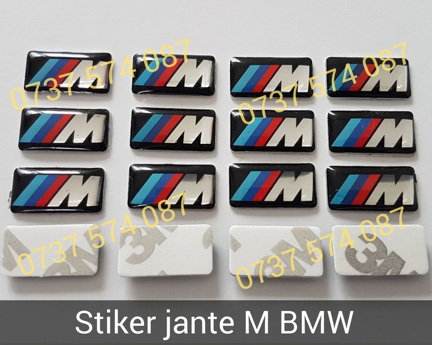 Set Embleme BMW capota / portbagaj volan si jante