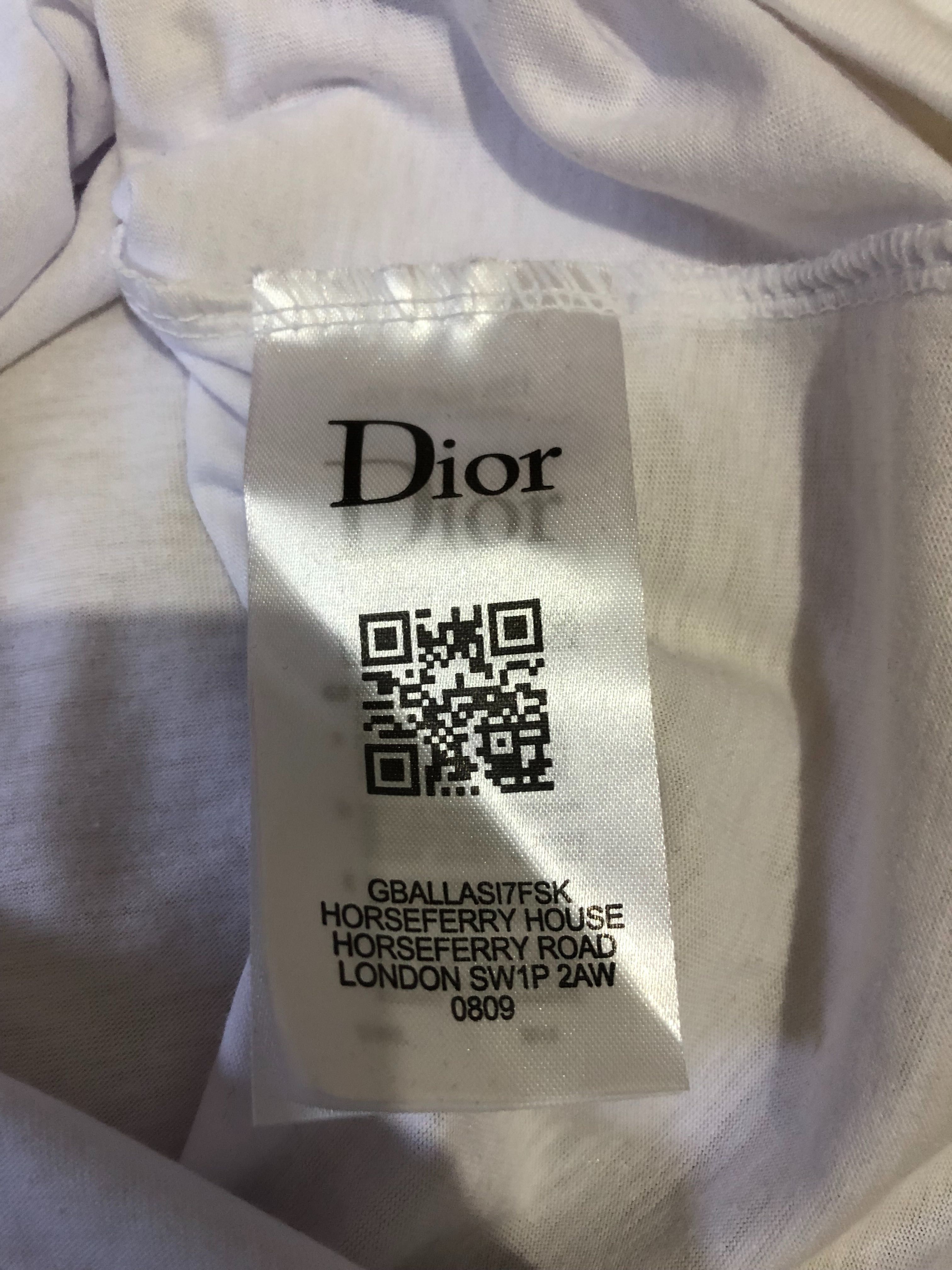 Tricou Christian Dior Nou alb