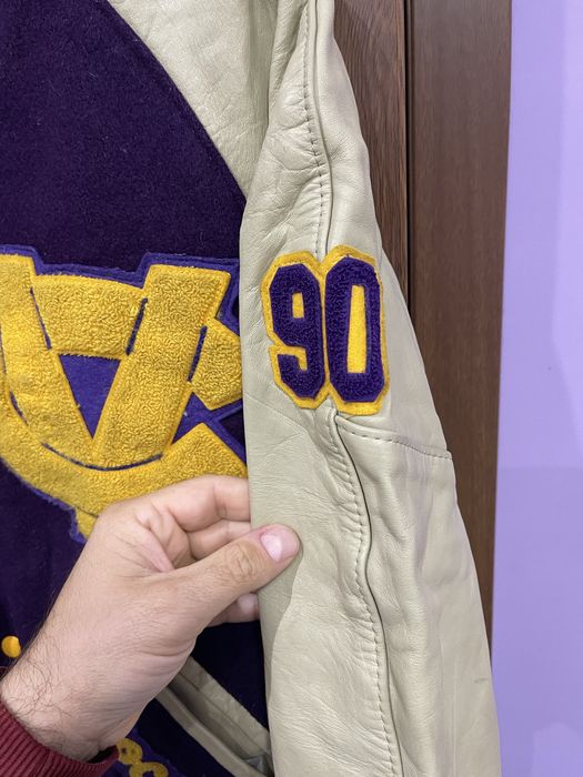 Мъжко якета естествена кожа Bomber Jacket Varsity Leather Baseball