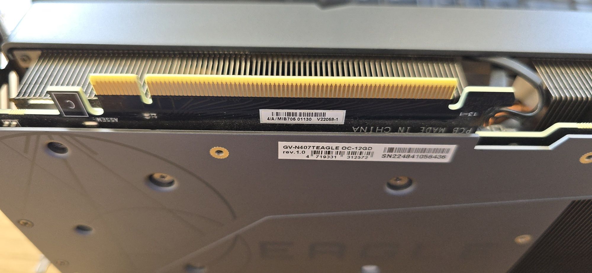 Видео карта Gigabyte RTX 4070ti Gaming OC, 12GB GDDR6 Nvidia