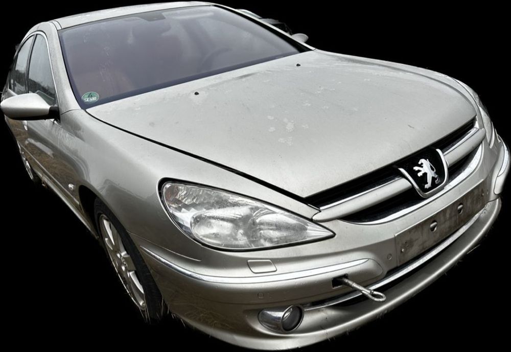 Peugeot 607 v6 benzina 2005 Facelift cutie automata scaune tapițerie piele far bara aripa capota usa navigație GPS