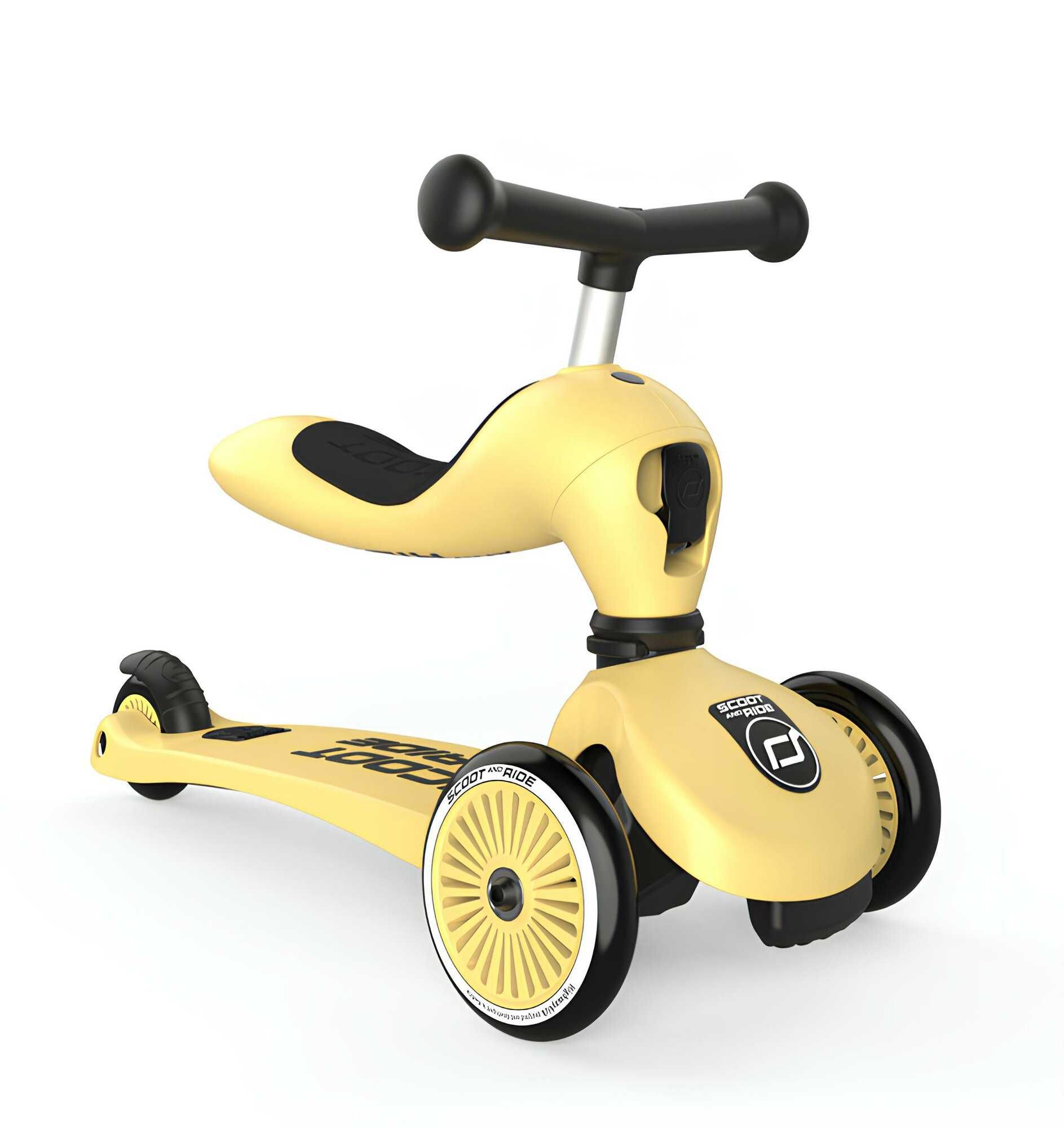 Самокат-каталка Scoot&Ride HighwayKick 1, с сиденьем и корзиной