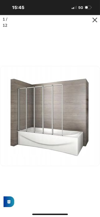 Paravan de cada pliabil Rea Idea crom 120x140 cm mobil