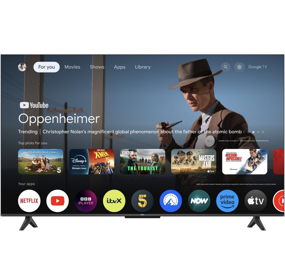 НОВ!!! Телевизор TCL LED 50P6K, 50", Smart Google TV, 4K Ultra HD