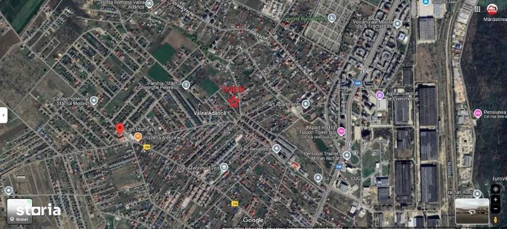 Valea Adanca, 827mp intravilan, toate utilitatile, P+2E+M, Pers fizica