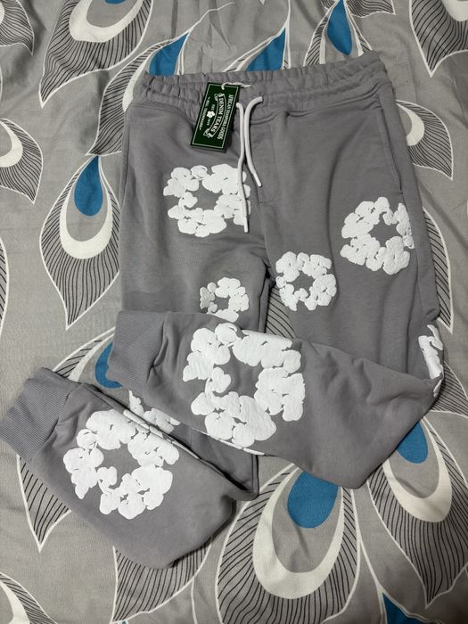 Pantaloni denim tears gri