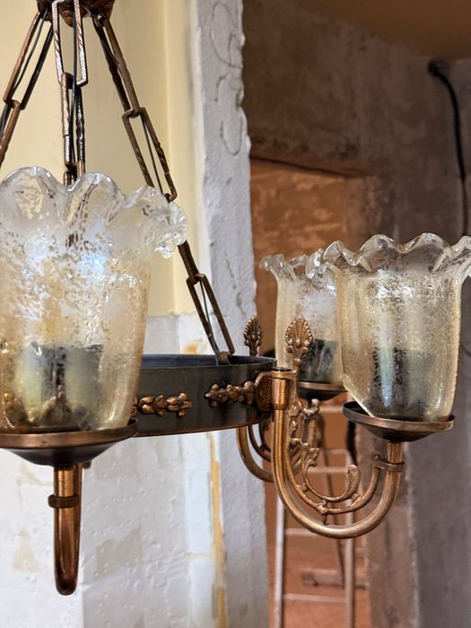 Lustra din cupru cu 6 brate