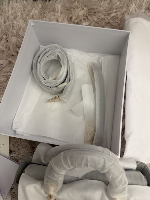 оригинална сива чанта Dior Lady D joy