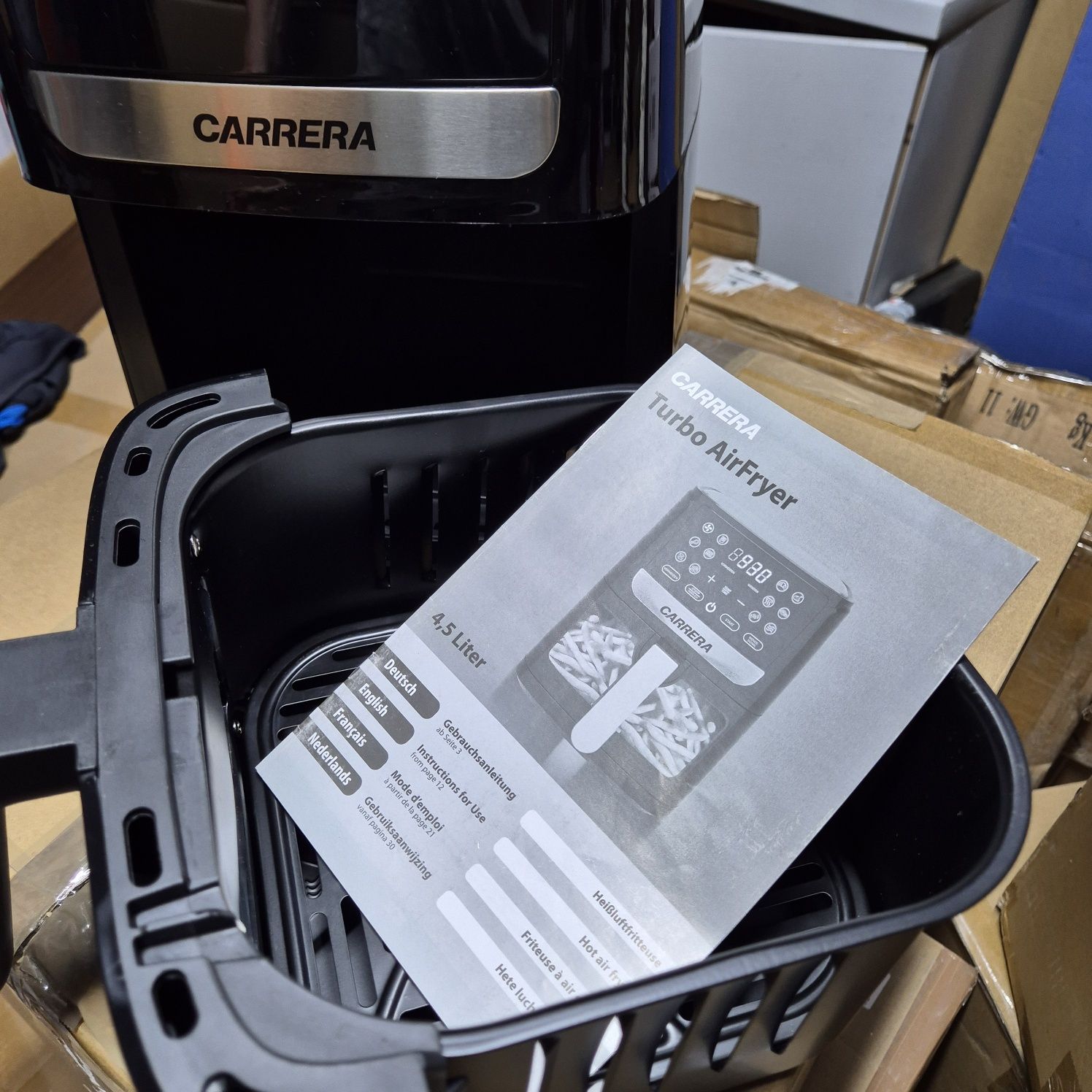 Висококачествен AirFryer със стъклен прозорец за наблюдение  !