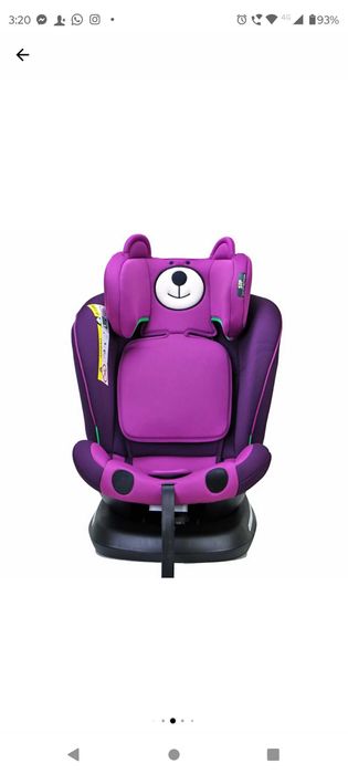 Scaun auto TWT Plus iSize Buf Boof UrsPurple cu isofix Rotativ
