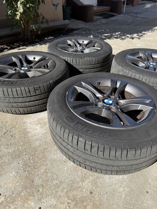 Set 4 jante BMW 16” + anvelope vară Michelin 205/55 R16